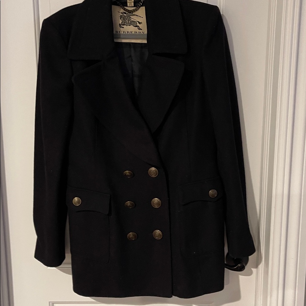 Burberry Black Double-Breasted Blazer size 14 slim fit used 5 times - Picture 5 of 14